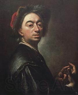 Peter Johannes Brandl Self portrait France oil painting art